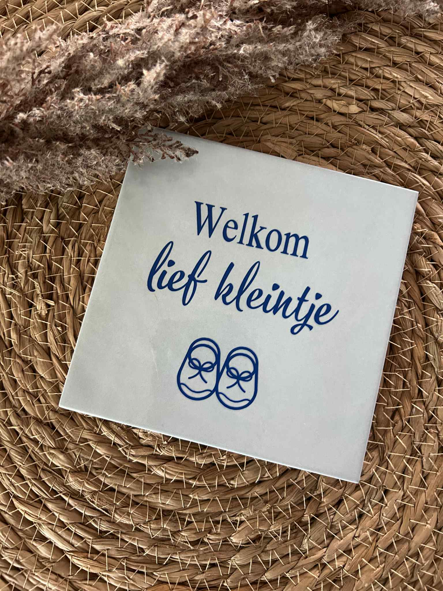 Tegeltje Welkom lief kleintje