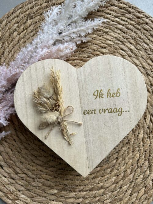 Hartjes kist met een vraag.
