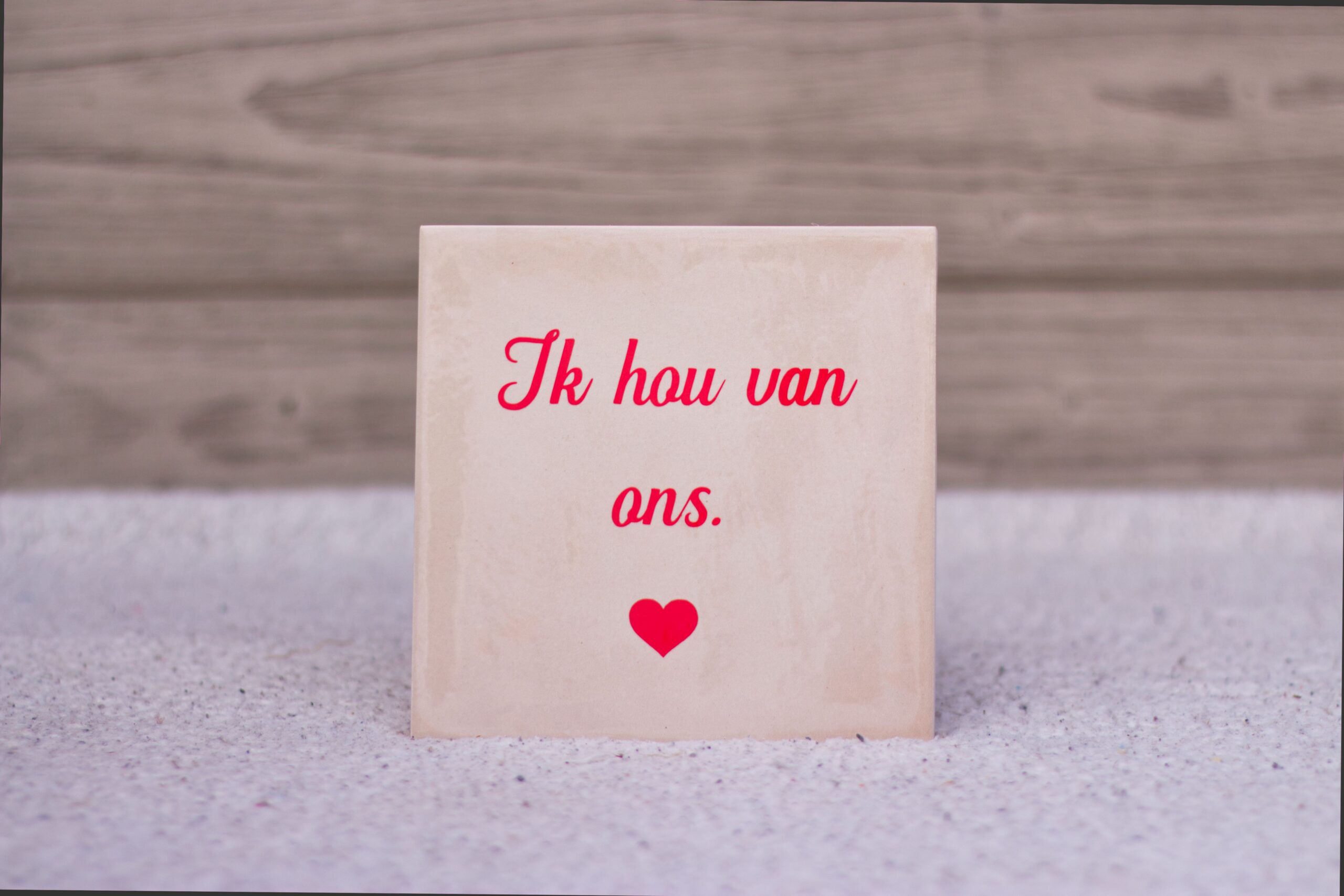 Decoratief tegeltje